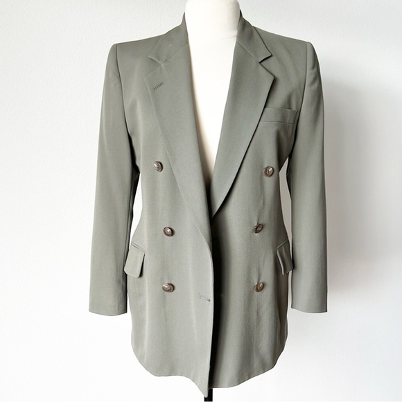 Vintage Wool Ann Freedberg Double Breast Blazer - Picture 1 of 14